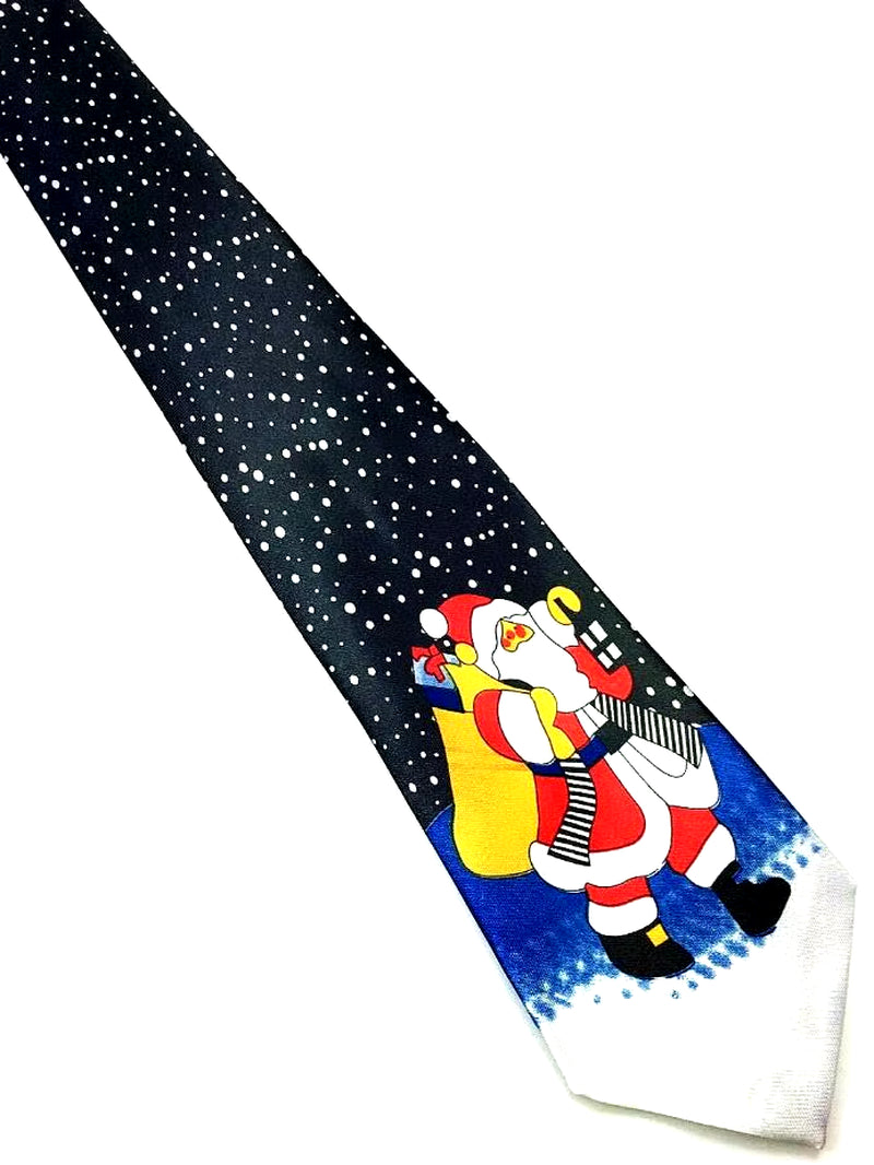 New Christmas Tie 9.5Cm Style Men'S Fashion Neckties Helloween Festival Tie Soft Designer Character Necktie Tie for Boy