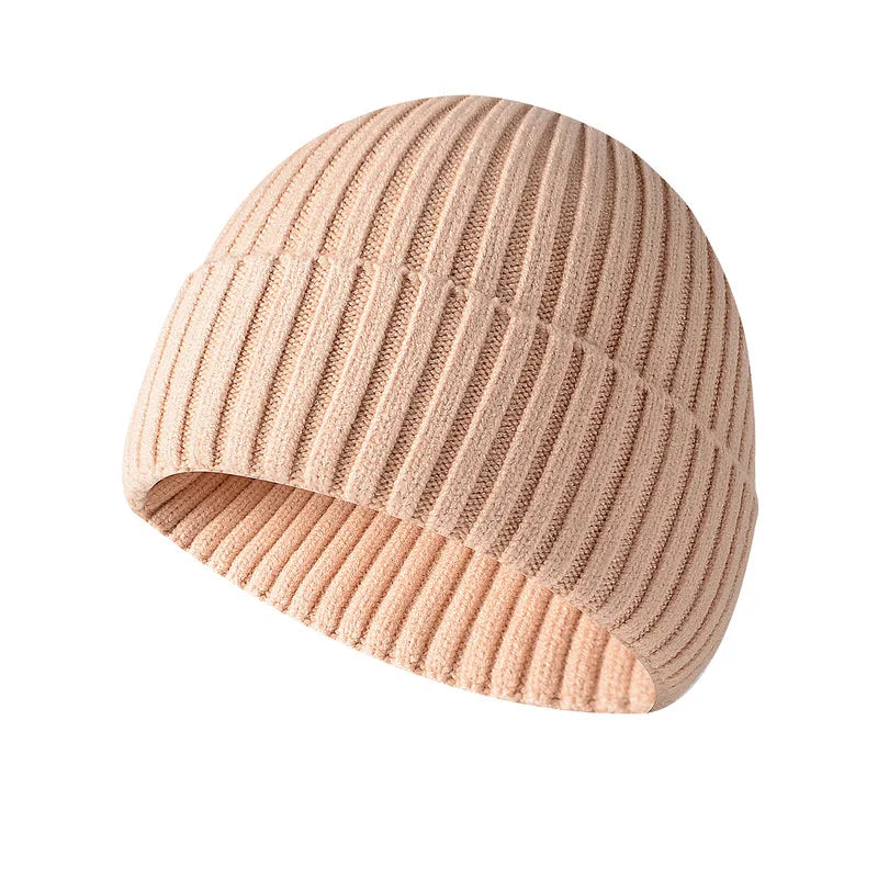 Men'S Beanies Hats Winter Solid Color Knitted Women'S Beanies Bonnets for Women Thick Soft Classic Cuffed Cap Unisex Style