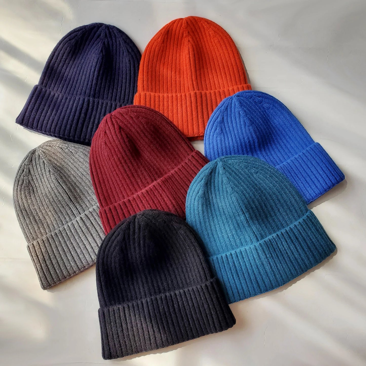 Men'S Beanies Hats Winter Solid Color Knitted Women'S Beanies Bonnets for Women Thick Soft Classic Cuffed Cap Unisex Style