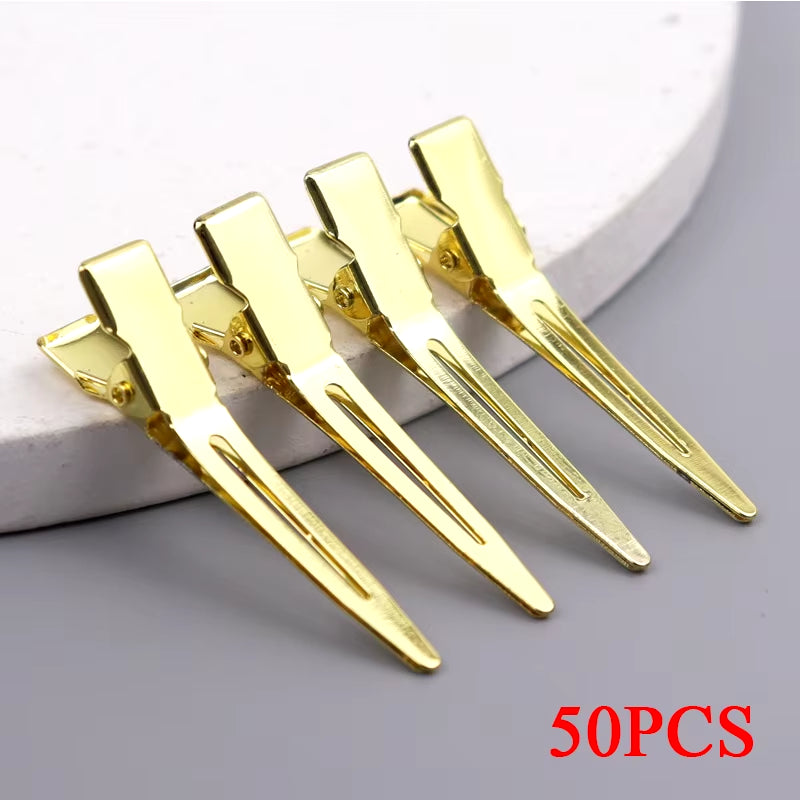 30/50Pcs Professional Ladies Salon Fixed Hair Pin 4.5Cm Curl Metal Hair Clips Hair Root Fluffy Clips DIY Tools Hair Accessories